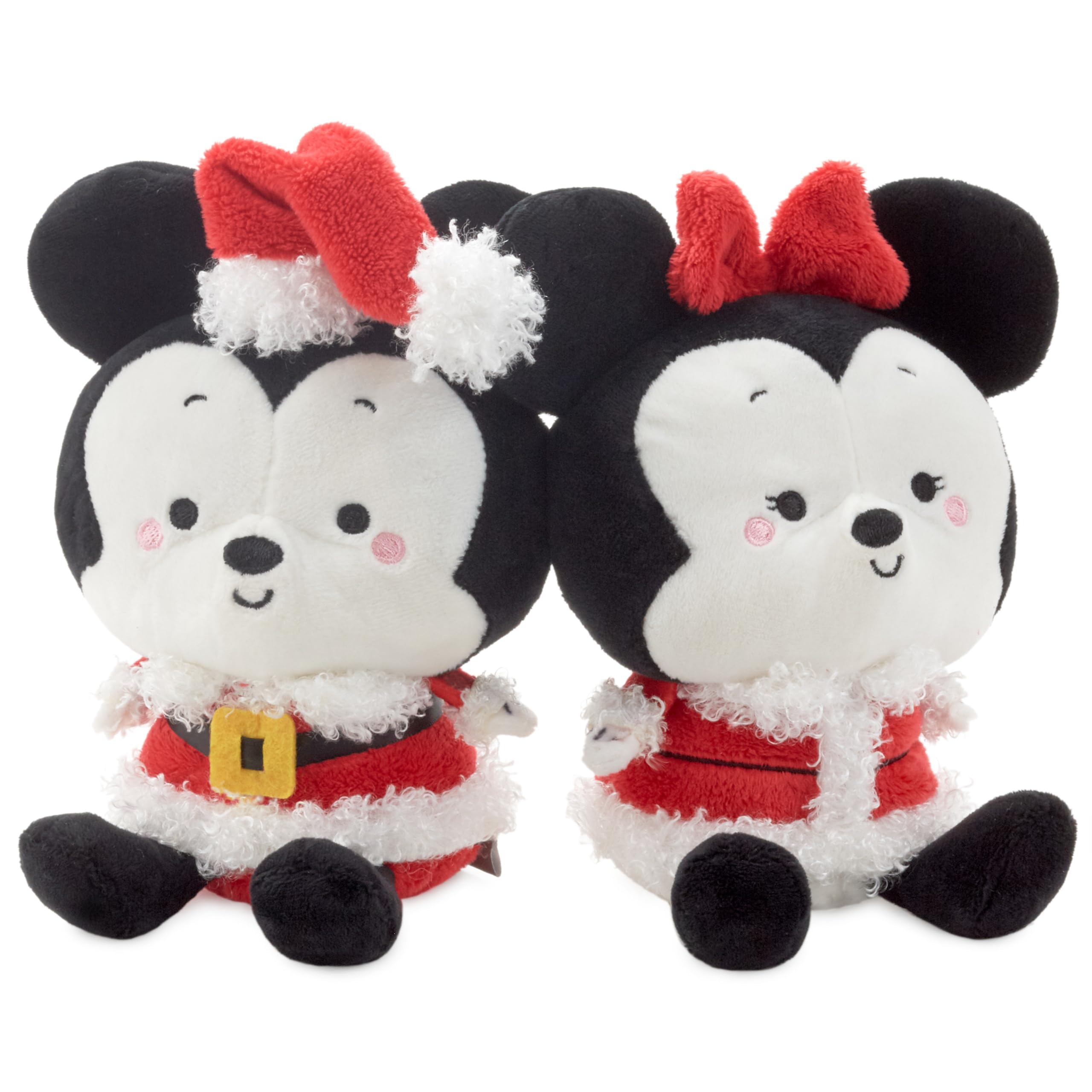 Hallmark Better Together Disney Mickey and Minnie Holiday Magnetic Plush, Set of 2