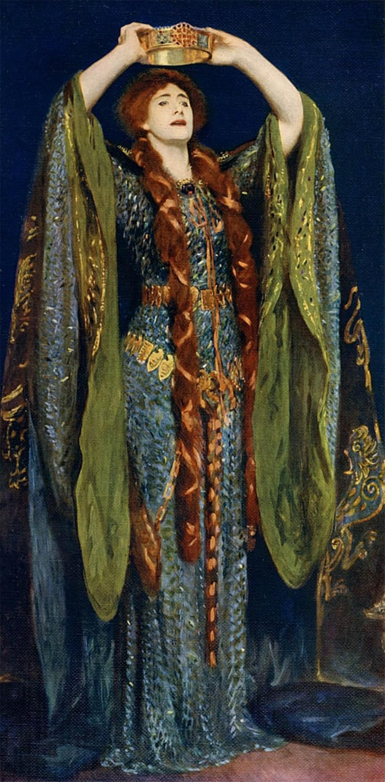 SERENDIPITP Abstract Painting Mural Print Picture Wall Decor Painting Miss Ellen Terry As Lady Macbeth by John Singer Sargent Vintage Wall Artwork for Home Decor 60x90cm