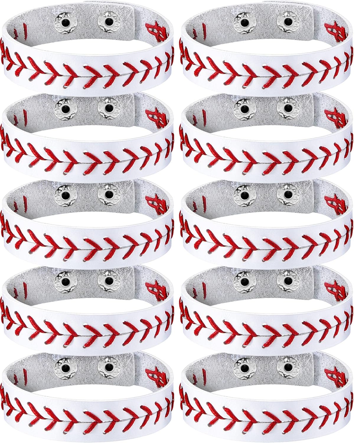 Genuine Leather Baseball Bracelet Baseball Wristbands