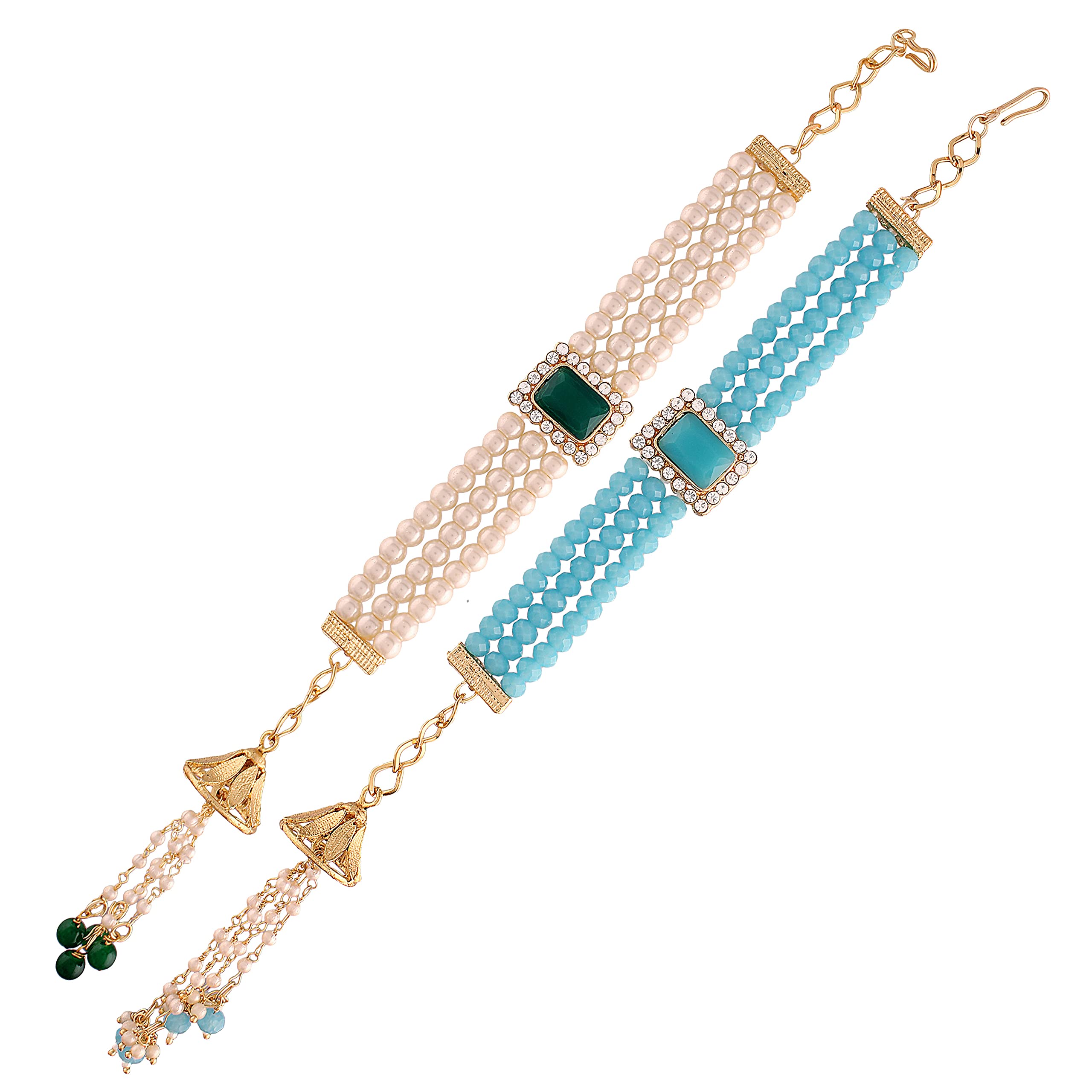 I Jewels Pearl Hanging Bracelet for Women (R010-Lco) (Pack Of 2 Pcs) (B098Q6WH2B) Amazon Price History, Amazon Price Tracker