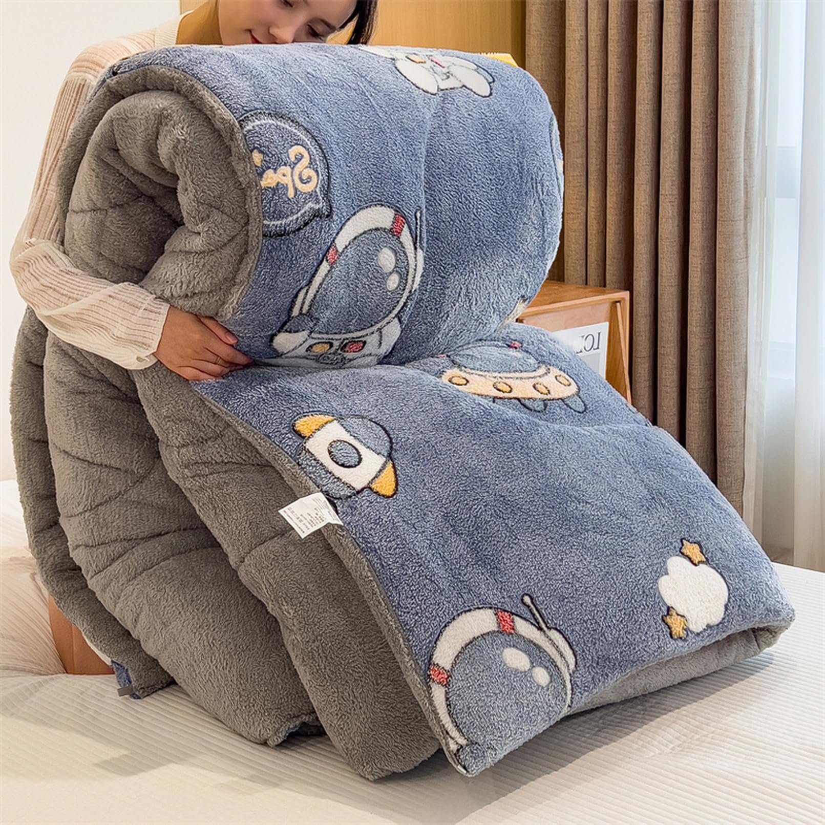 Amazon｜SCTX 毛布 ブランケット 北欧風 180x220cm かわいい もこもこ