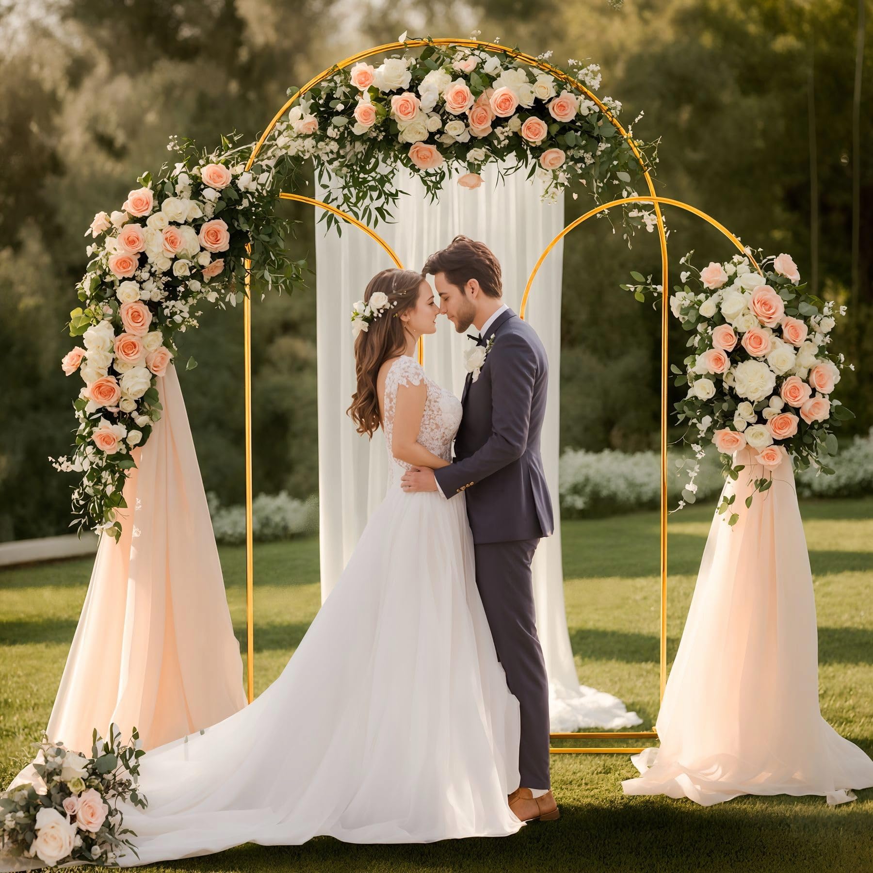 1 x 2 m supporto per arco da parete per palloncini sfondo fotografico COMUNIONE Wedding Rack 2 m pesi