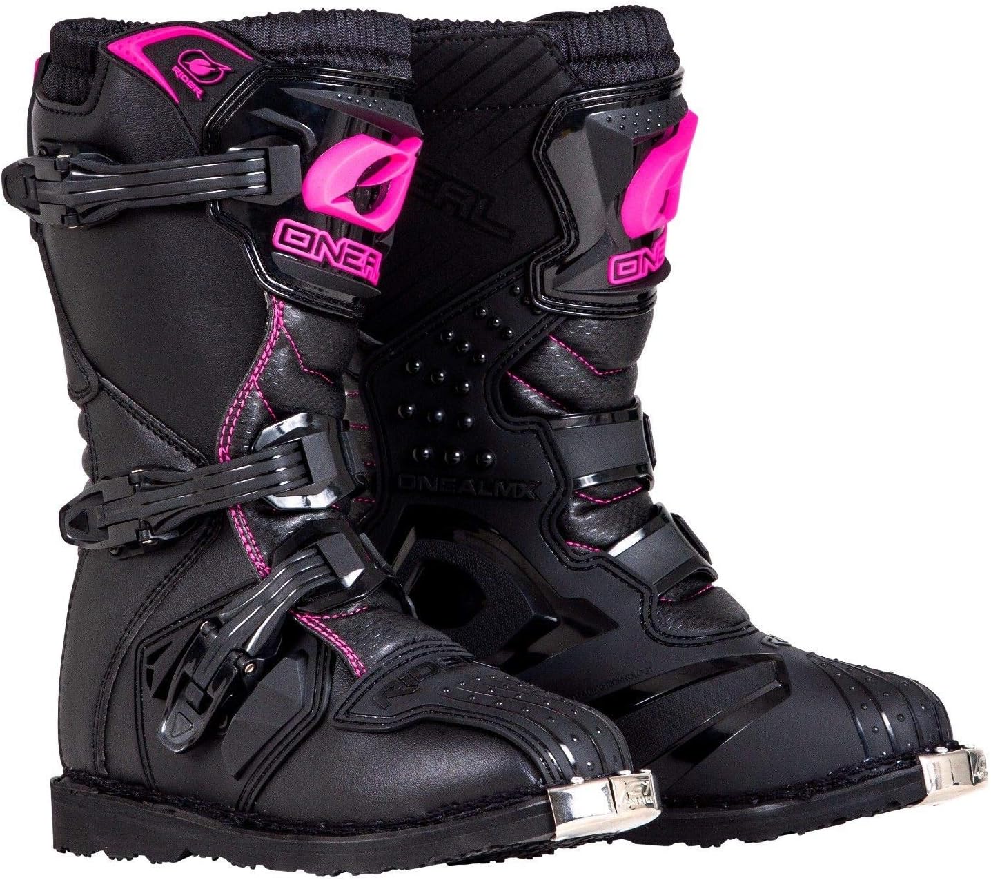 O'Neal - 0325-702 Girls New Logo Rider Boot (Black/Pink, Size 2)