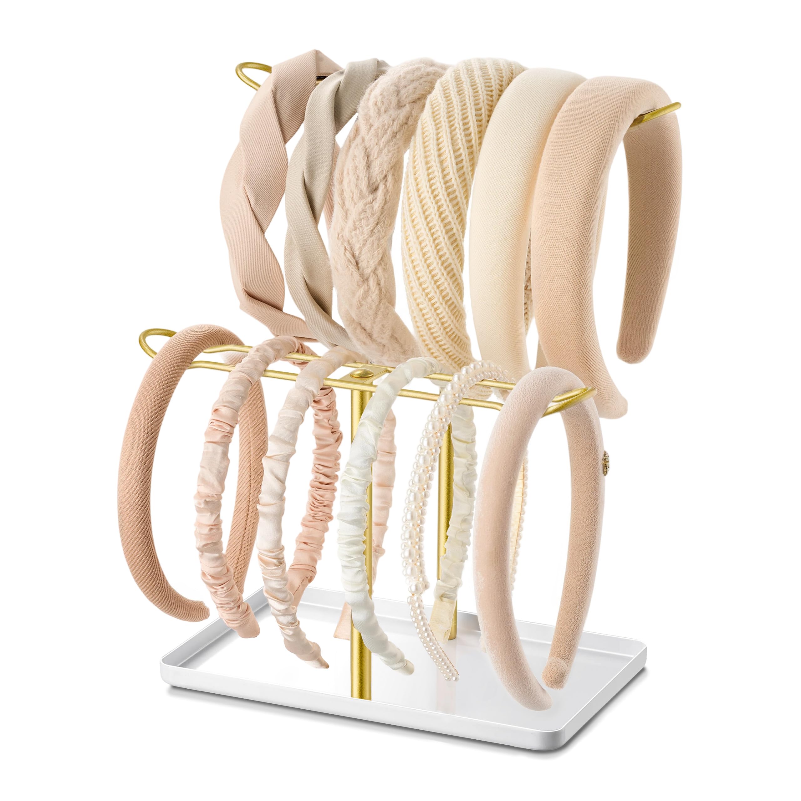 Amazon.com: Josmimic Headband Holder Organizer, 2-Tier T-bar