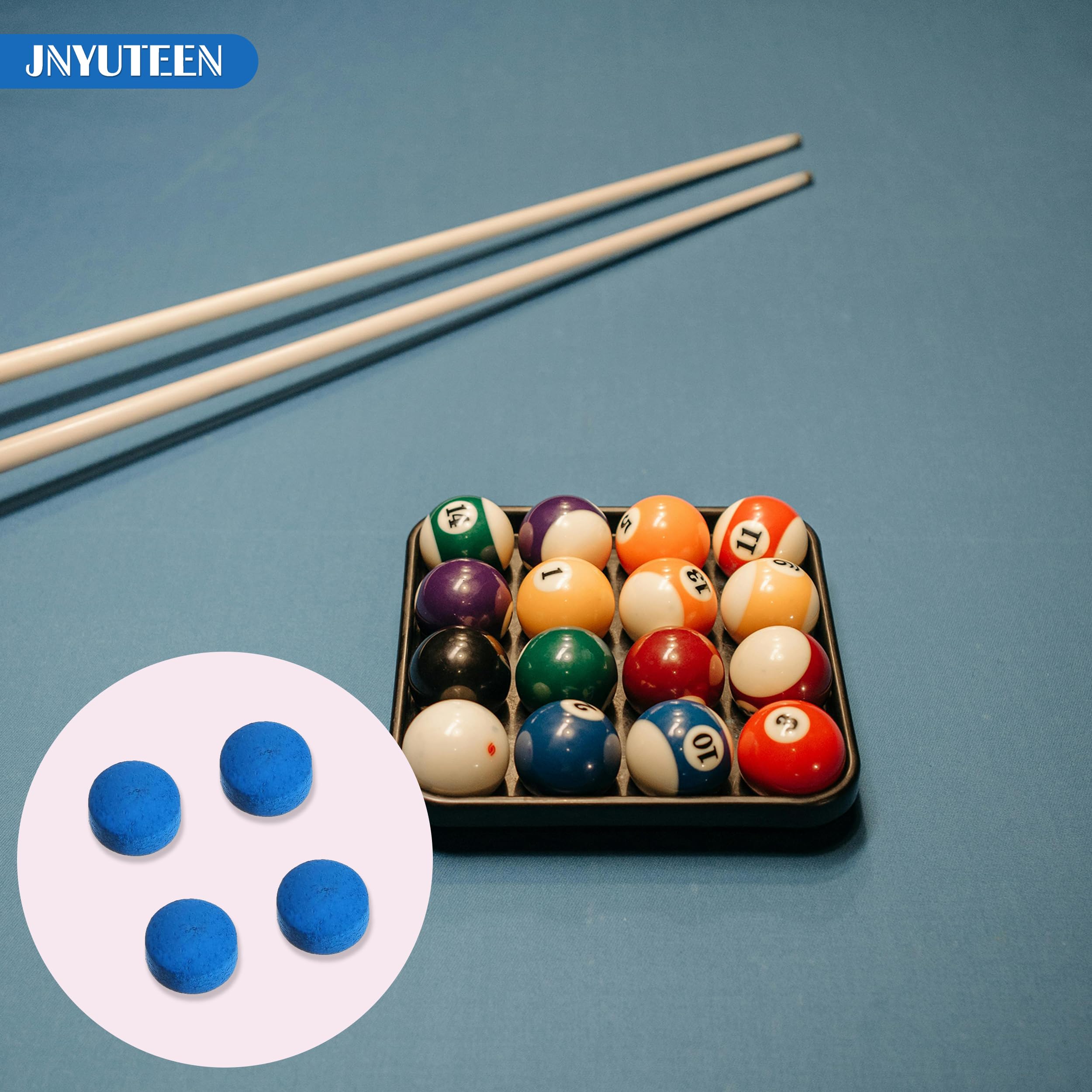 50 Piezas Puntas de Taco de Billar de 12 mm, Repuestos de Cuero Sintético para Tacos y Accesorios de Billar, Puntas para Pool y Snooker de 12 mm para Repuesto