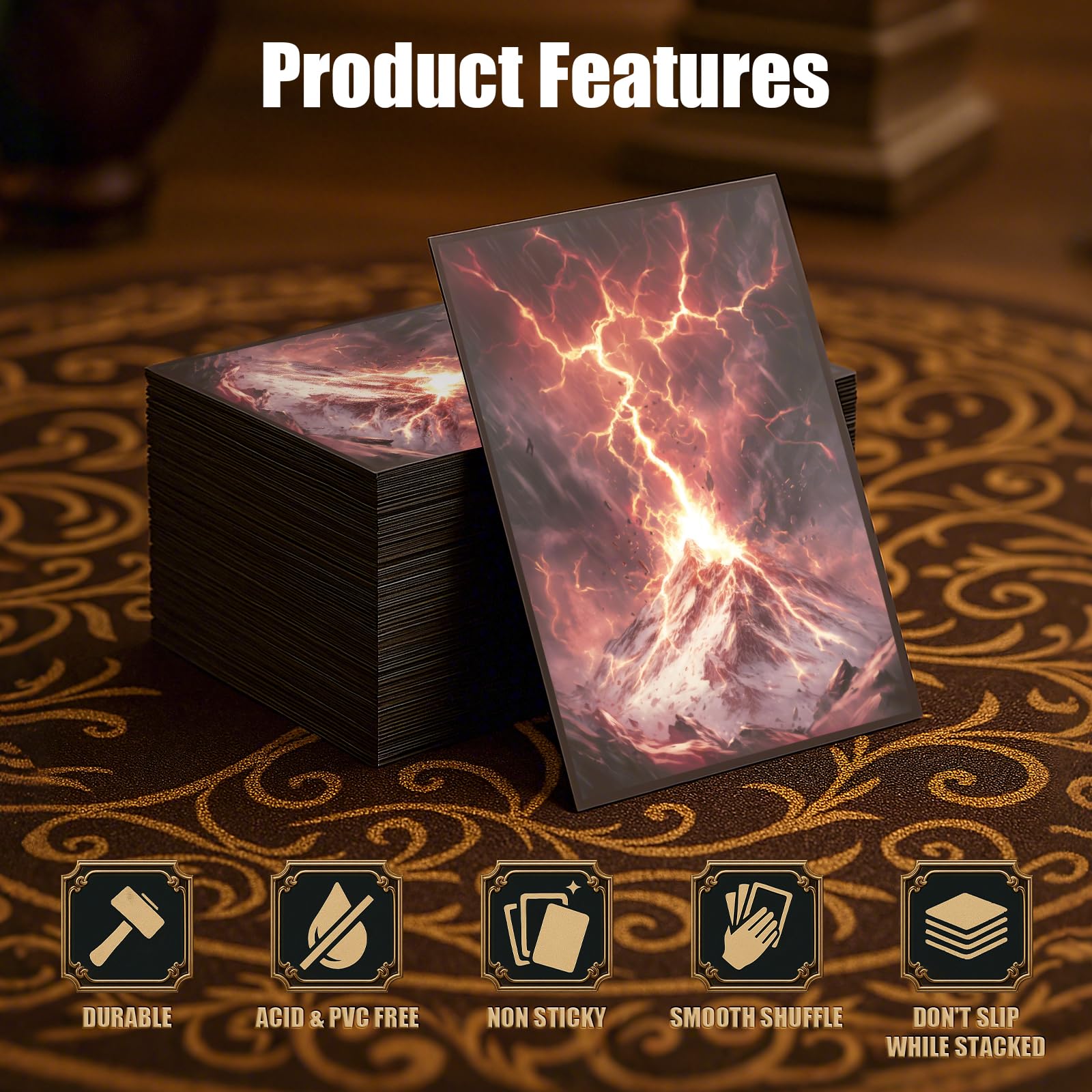 Amazon.com: MTG Card Sleeves - Burst Lightning Bolt