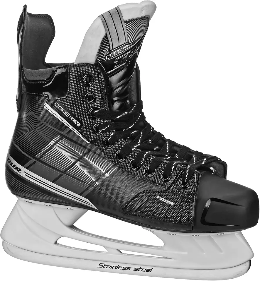 TOUR Code LX Hockey Ice Skate Black Size 11
