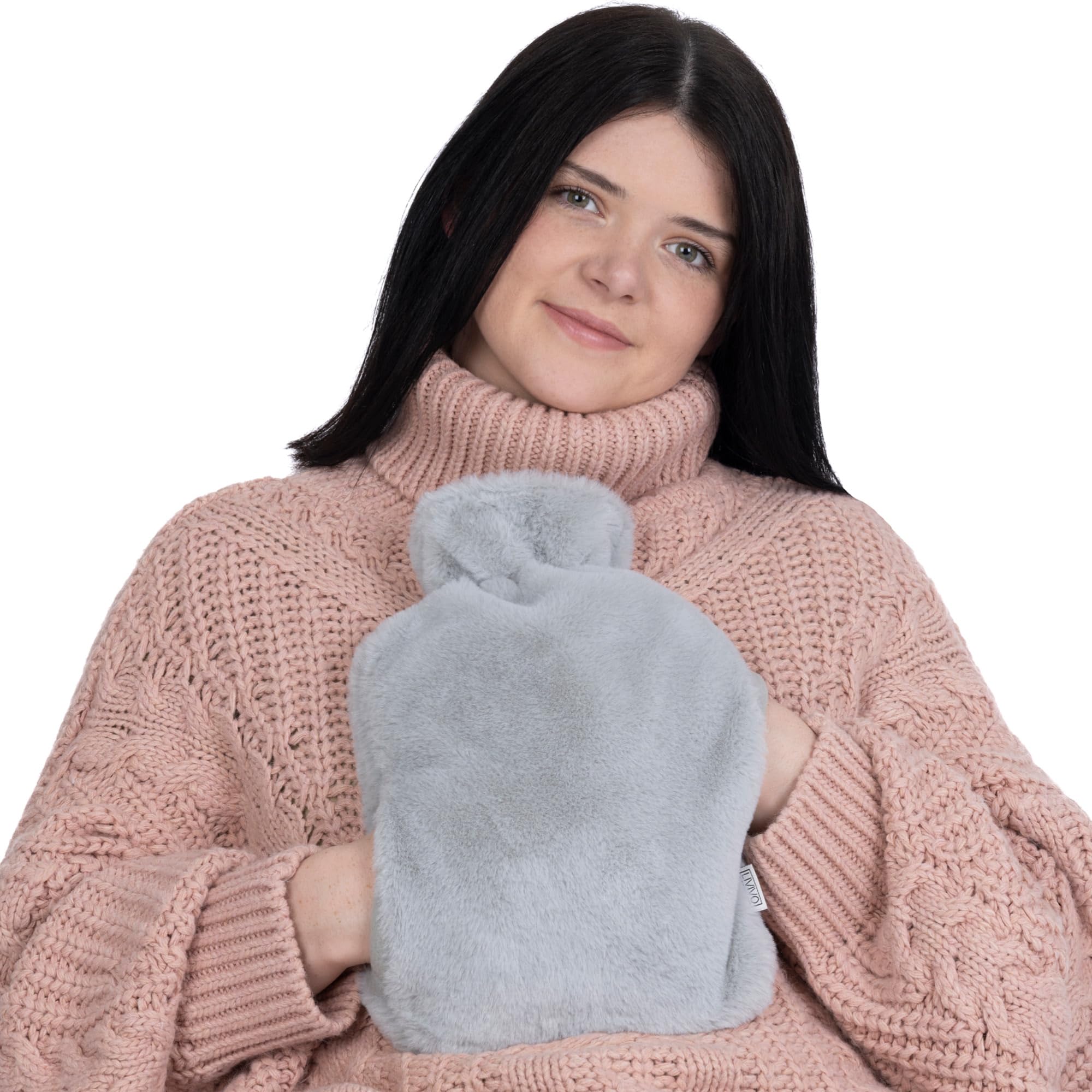 Livivo Handwarmer Hot Water BottleGrey Plush from B&Q