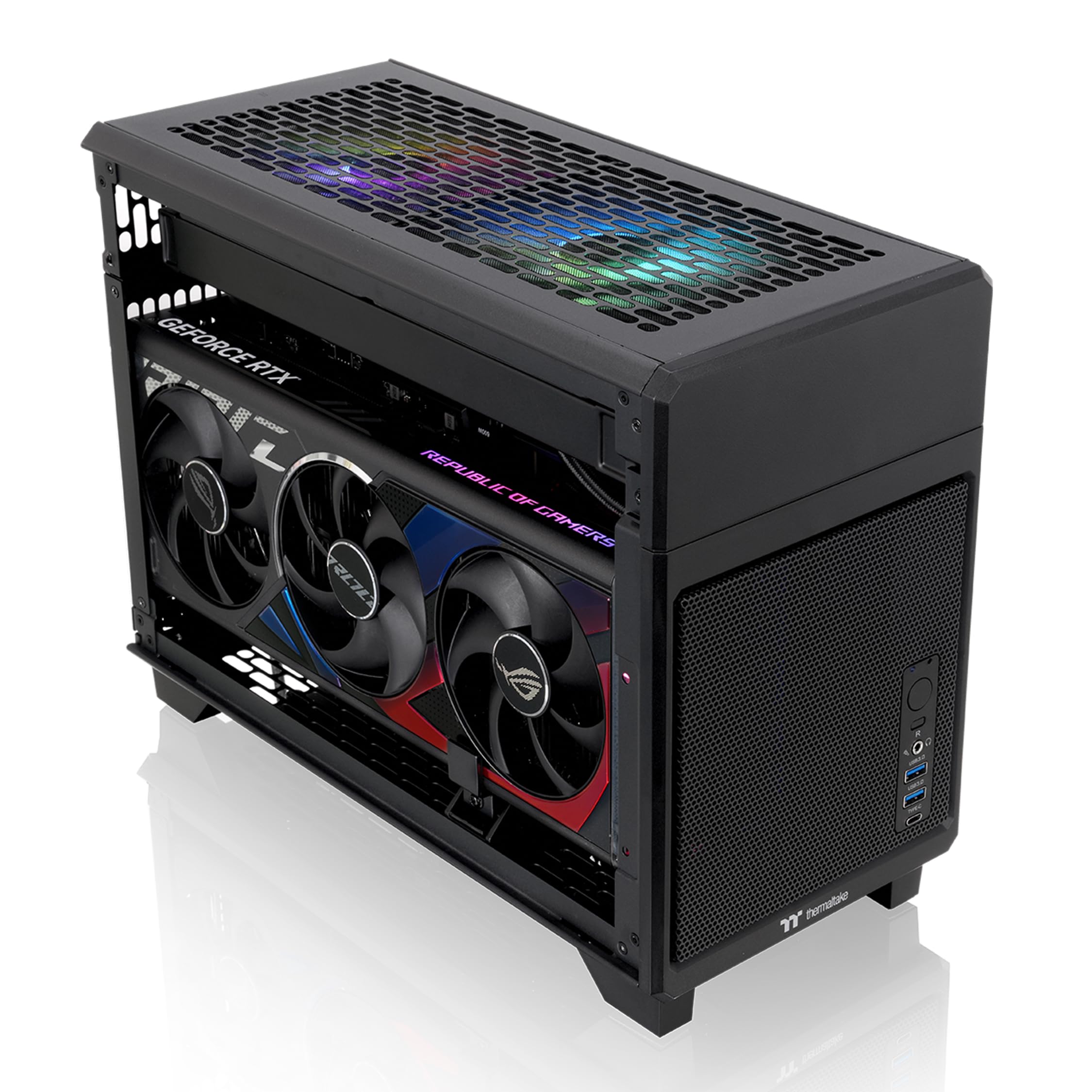 Thermaltake Chassi TR100 SFF; suporte mITX; 18,9 litros; cabo