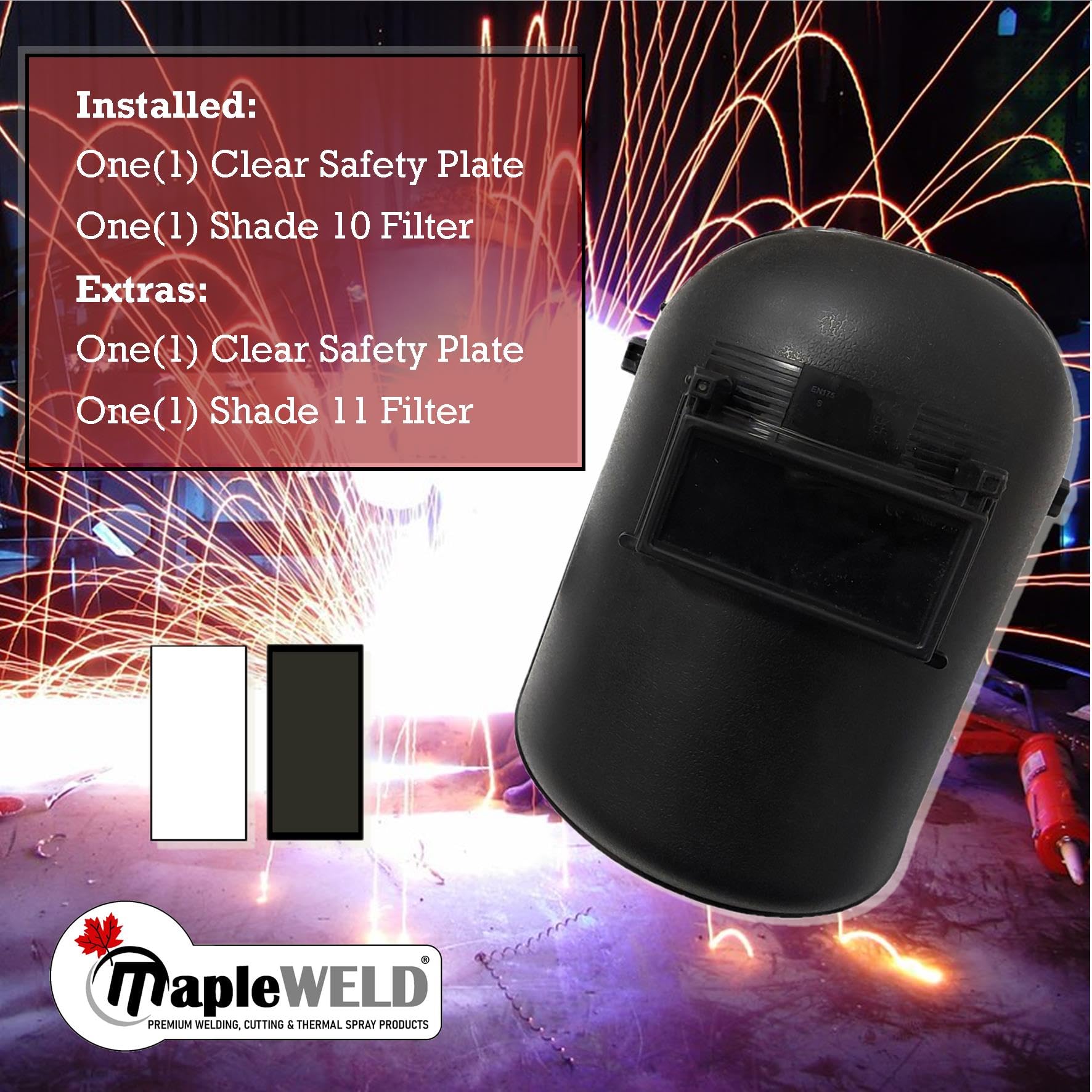 MapleWeld Flip Front Pipeliner Welding Helmet 2
