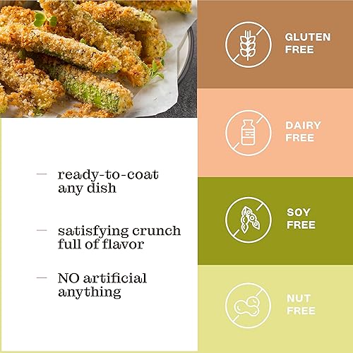 Miniatura 4 de Katz Gluten Free Pan rallado. Estilo italiano. Sazonado con ajo y hierbas. Revestimiento crujiente y sabroso. Perfecto para hornear y cocinar.