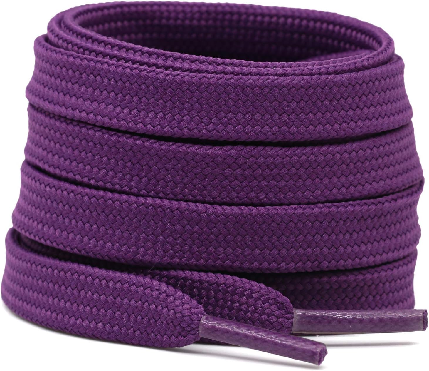 DELELE Solid Flat Shoelaces Hollow Thick Athletic Shoe Laces Strings 2 Pair