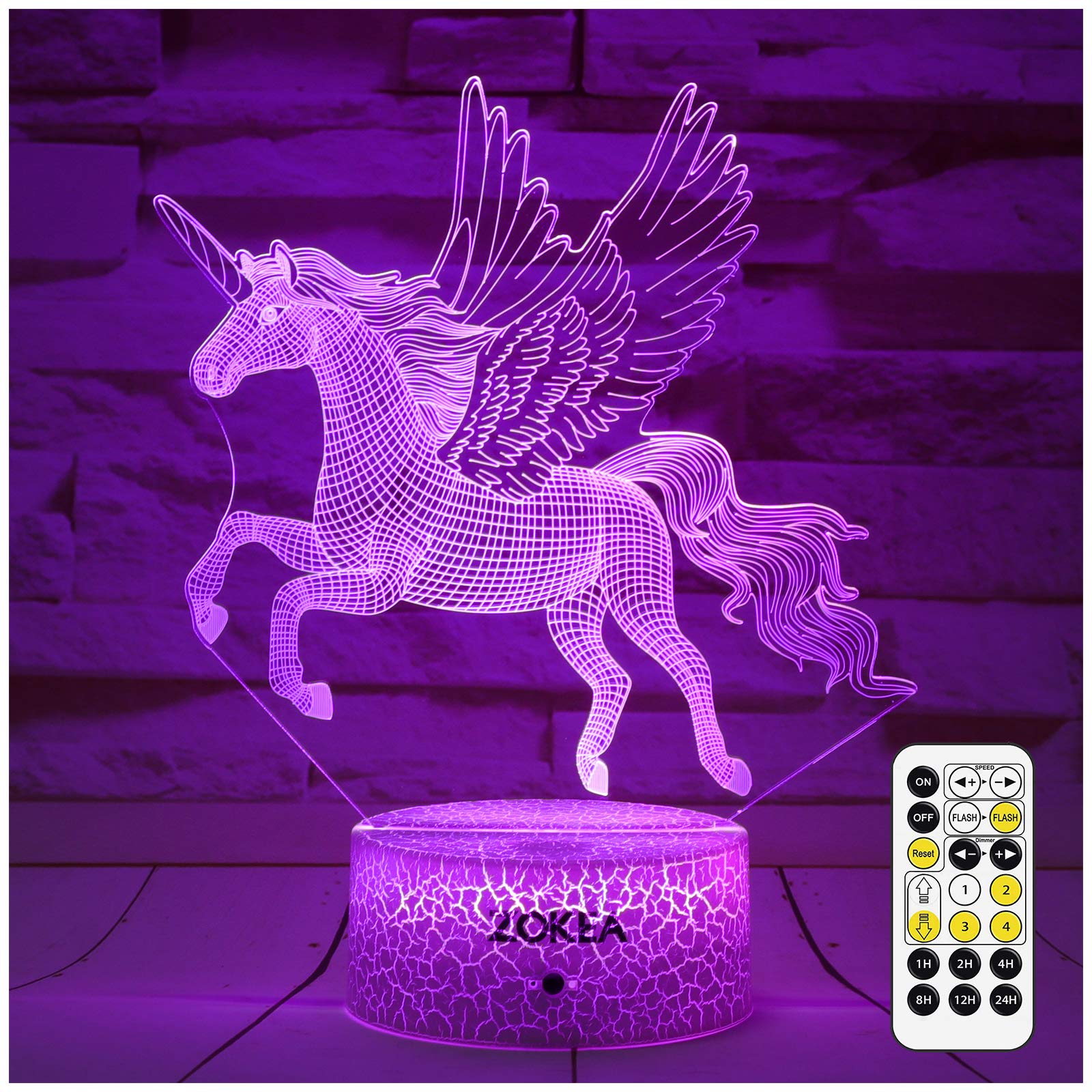 ランプ　ユニコーン　ナイトランプ リモコン付き 子供クリスマス 誕生日プレゼント ランプ ユニコーン ナイトランプ リモコン付き 子供クリスマス