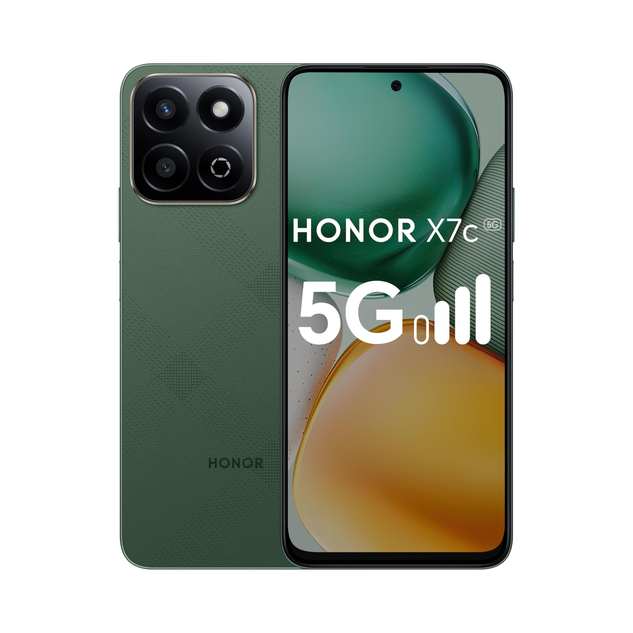 HONOR X7c 5G 8GB RAM 256GB Dual SIM Forest Green With Free 35W Fast Charger - Middle East Version 8+8GB Green