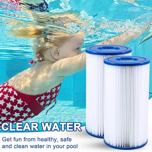 Miniatura 7 de Cartucho de filtro de piscina para tipo A o C, compatible con Intex 29000E59900E, filtros fáciles de colocar y limpiar con sistema de filtración