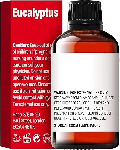 Miniatura 2 de H'ana Aceite esencial de eucalipto (1 onza líquida) Aceite de eucalipto para difusor, piel, humidificador, senos nasales y cabello, con un aroma