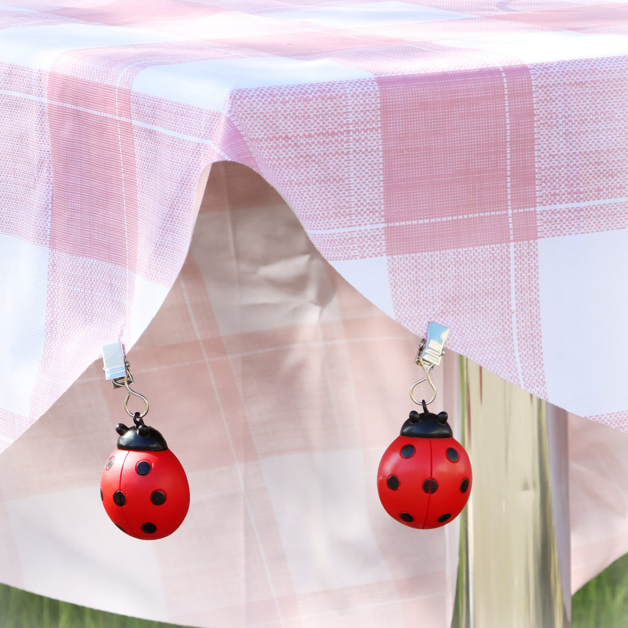 8 Pesi Per Tovaglie A Forma Di Fragola - 40g Ciascuno, Resistente Alle Intemperie, Con Clip - Foto 9