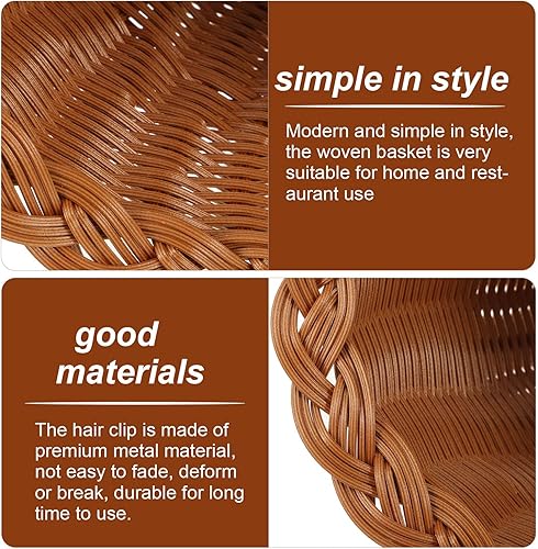 Miniatura 5 de Cornucopia - Canasta de mimbre con cuerno de vid, cesta de otoño, cesta de frutas de Acción de Gracias, cesta de comida para centro de mesa de