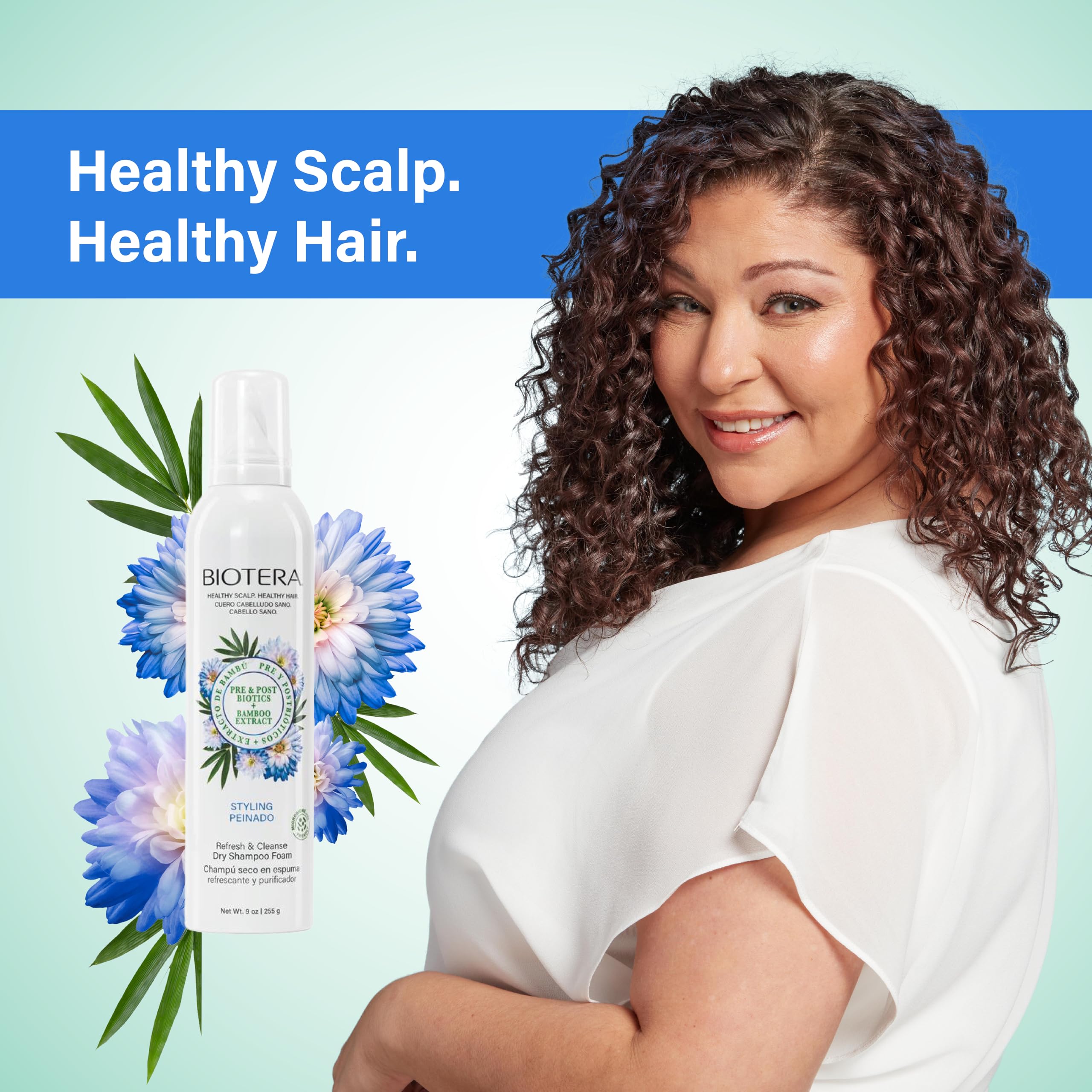 Biotera Refresh & Cleanse Dry Shampoo Foam I Oily Scalp & Hair | Vegan & Animal Test Free | Paraben Free | Color-Safe | 9 Fl Oz