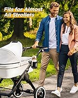 Vista 5 de Universal Cup Holder Stroller Drink Holder for Bikes, Trolleys or Walkers, Fits Most Cups