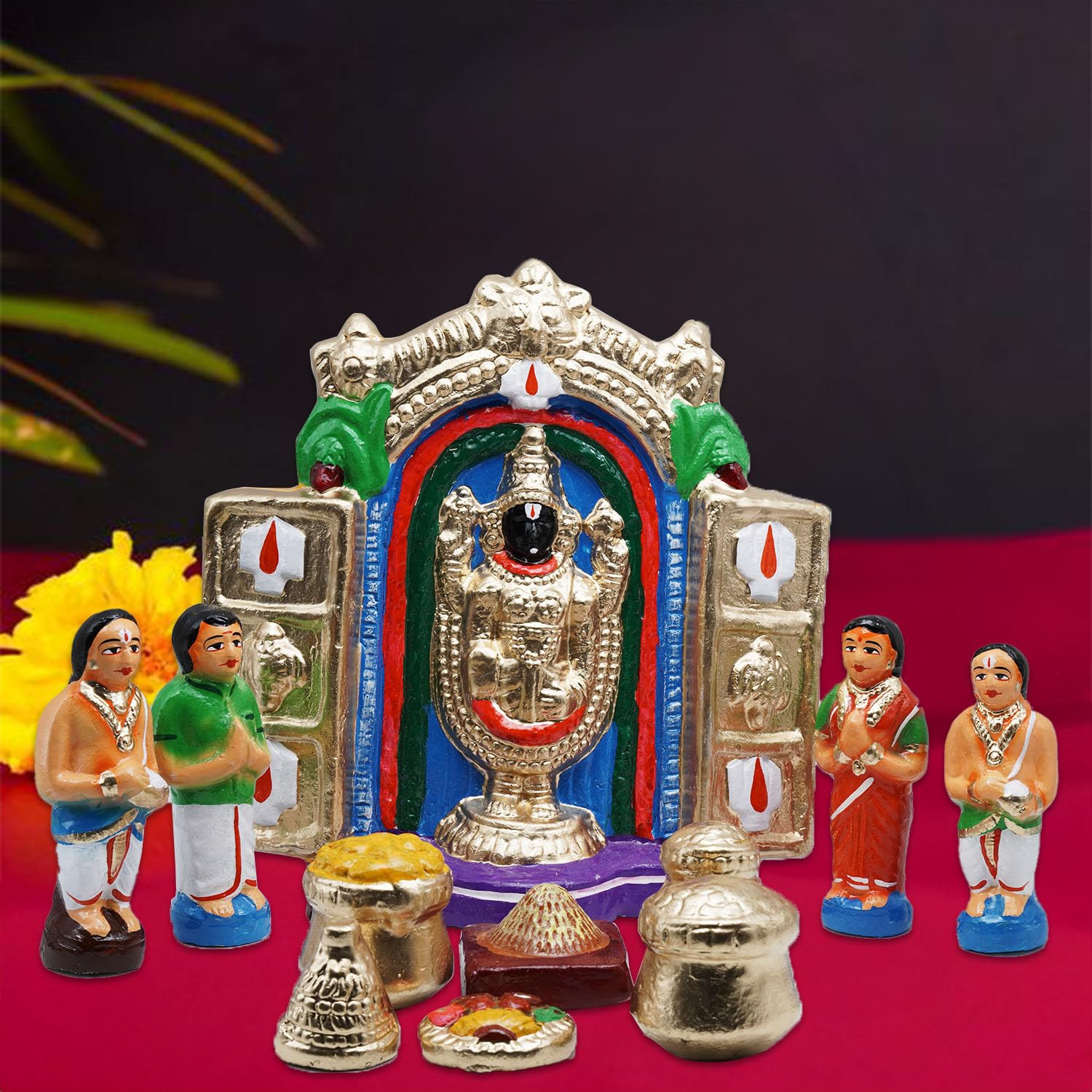 Puja N Pujari Tirupati Balaji/Venkateswara Swami Navaratri Golu Dolls Set (B07XVMJWCG) Amazon Price History, Amazon Price Tracker