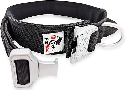 Miniatura 3 de Pets ProMax - Collar táctico para perro collar impermeable de calidad militar K9 para perros de caza, collar táctico resistente para perro con