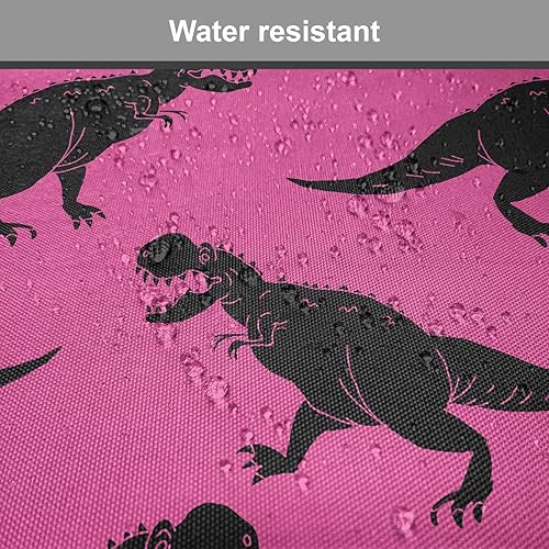 Miniatura 6 de Lunarable Jurassic - Juego de 12 cojines para asiento de silla, siluetas de dinosaurios, tiranosaurio Rex, diseño de arqueología, almohadillas de