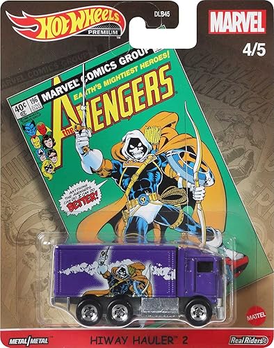 Miniatura 5 de Hot Wheels Pop Culture Hi-Way Hauler - Vehículo a escala 1:64 para niños de 3 años en adelante y coleccionistas de autos de juguete clásicos, con