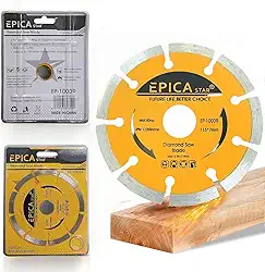 Disco de Serra Diamantado, 115mm, 13200 RPM, para Corte de Alvenaria, Madeira e Tijolos