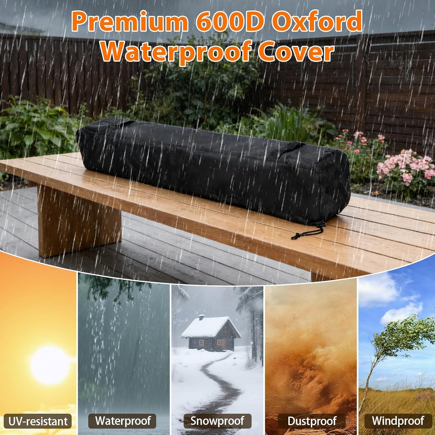 GRISUN 36" Table Top Propane Fire Pit, 50000 BTU Tabletop Gas Fire Pit, Tabletop Firepit for Patio, Outdoor Portable Fireplace, Rectangular Fire Bowl with Glass Wind Guard, Glass Beads & Cover