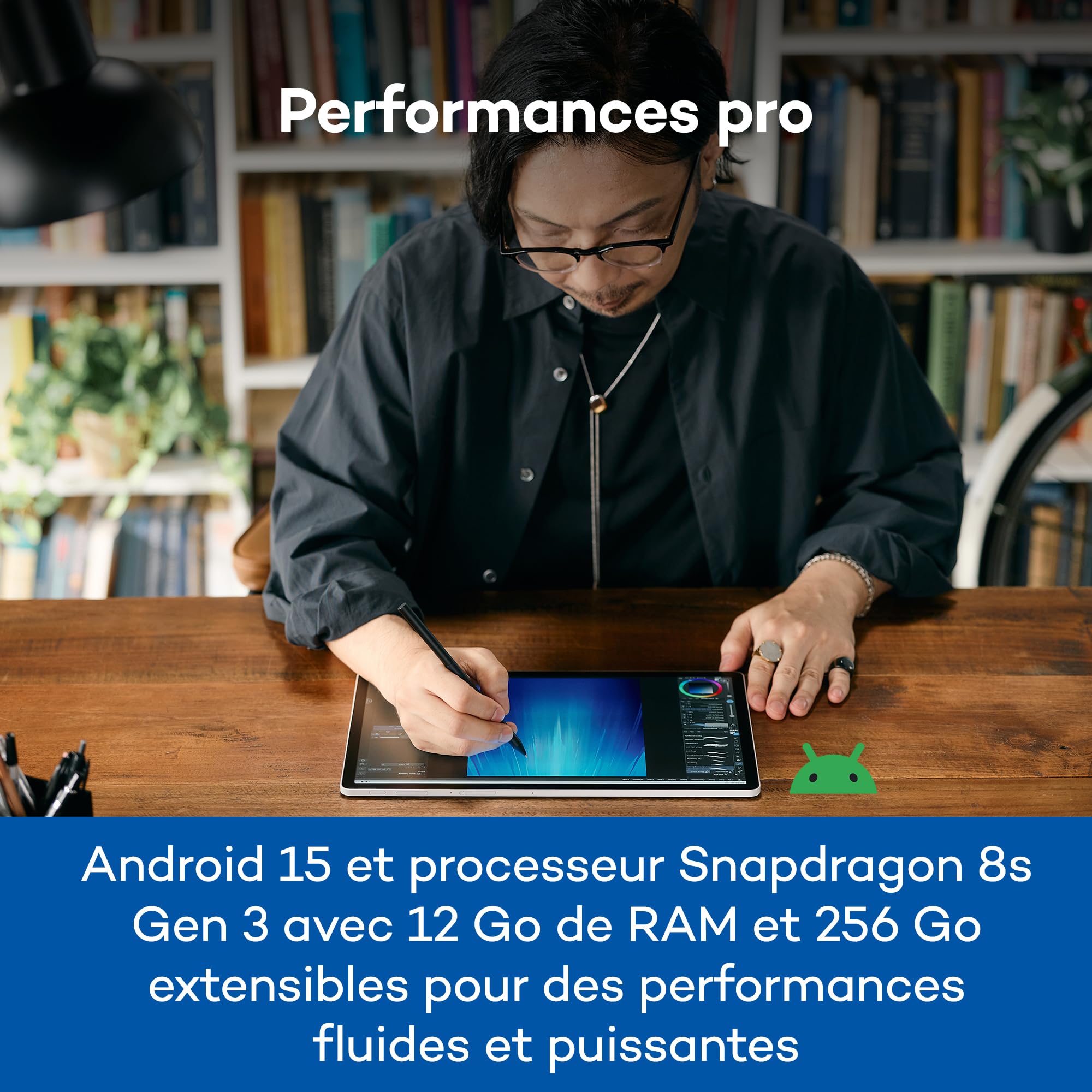 Wacom MovinkPad Pro 14 Tablette Graphique – Sensation Stylet sur Papier avec écran OLED pour Noirs Profonds, Contraste Exceptionnel, réponse Rapide, Verre texturé Premium, Pro Pen 3 Ultra-précis