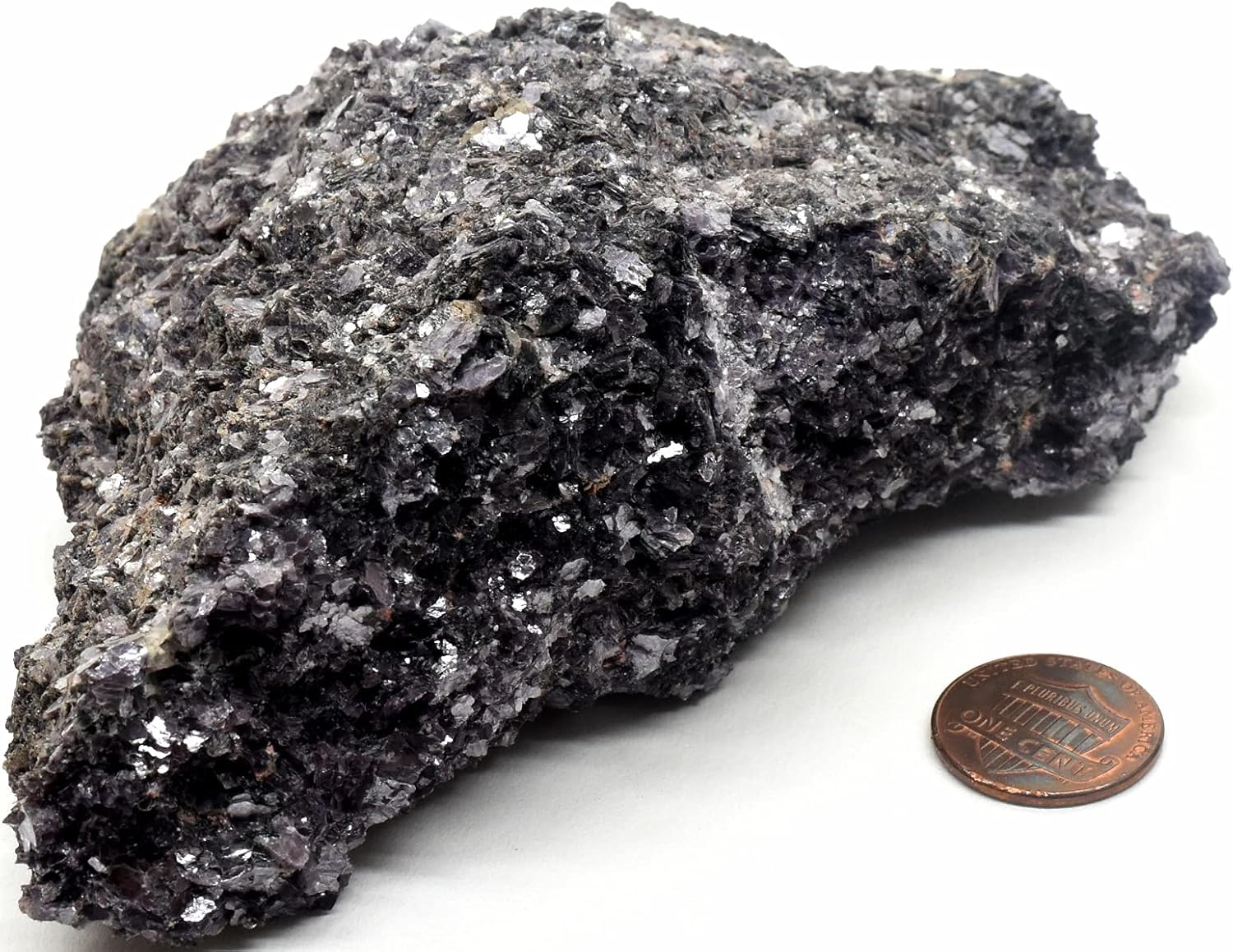 445g 4.9" Dark Purple Lepidolite Rough Natural Sparkling Litha Mica Flower Sugilite Gemstone Crystal Mineral Raw Specimen - Brazil