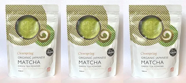 Clearspring Matcha Premium Bundle: 3x40g Organic Green Tea