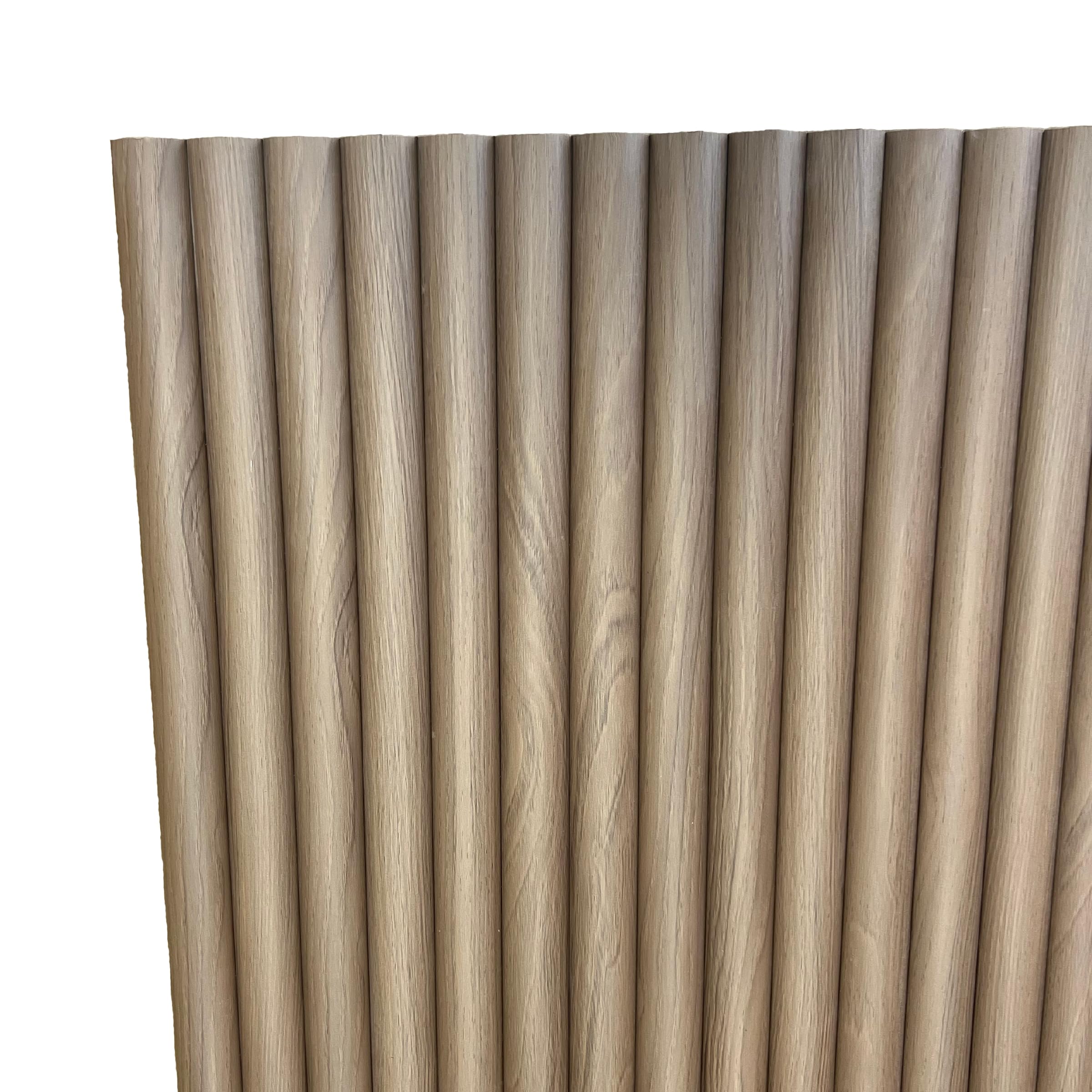 Masquepack – Set x2 Paneles Acústicos Decorativos de Madera Flexible - Paneles Decorativos para Pared, Absorción de Sonido y Diseño Moderno (Nogal Flex/Fieltro Negro, Set x2-240x50)