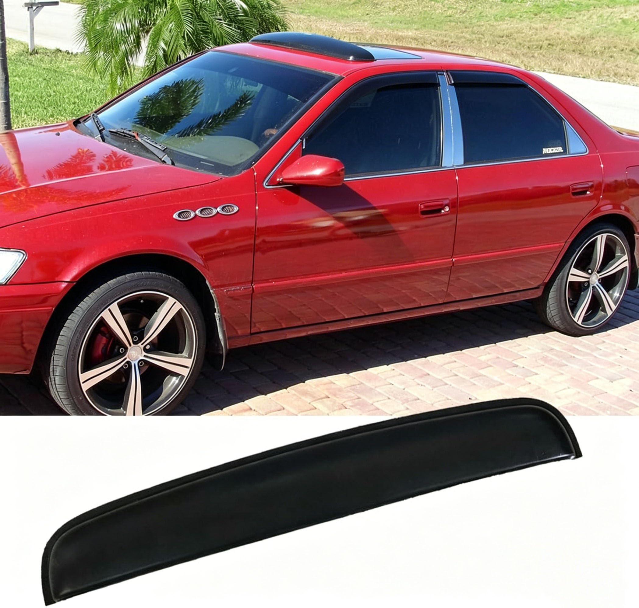 Photo 1 of ****SIMILAR ITEM***8 Ratzsdala RN88 Universal Rain Snow Guard Sun Roof Wind Deflector,1pcs Tape-On Dark Smoke Auto Moonroof Window Visor Fit The Sunroof/Moonroof Which is Not Wider Than 32.8"