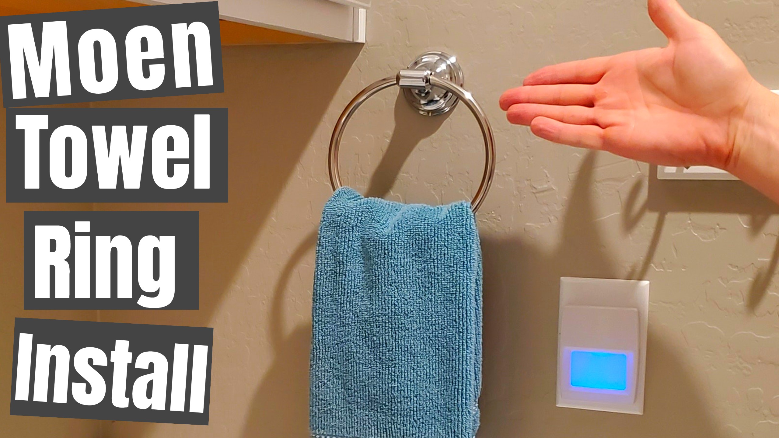 Watch How to Install a Moen Towel Ring Ultimate Tech Hub on Amazon Live