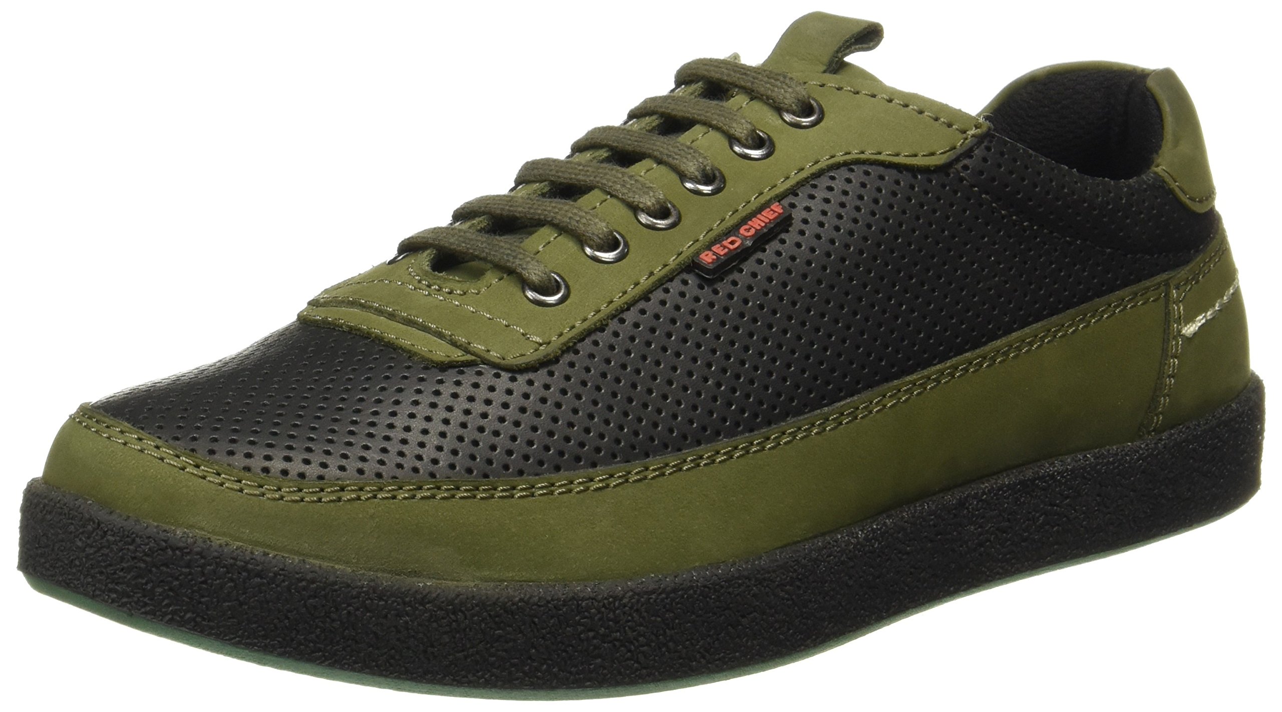 Red Chief Olive Green Leather Sneaker Shoes for Men (B0751LGK9Z) Amazon Price History, Amazon Price Tracker