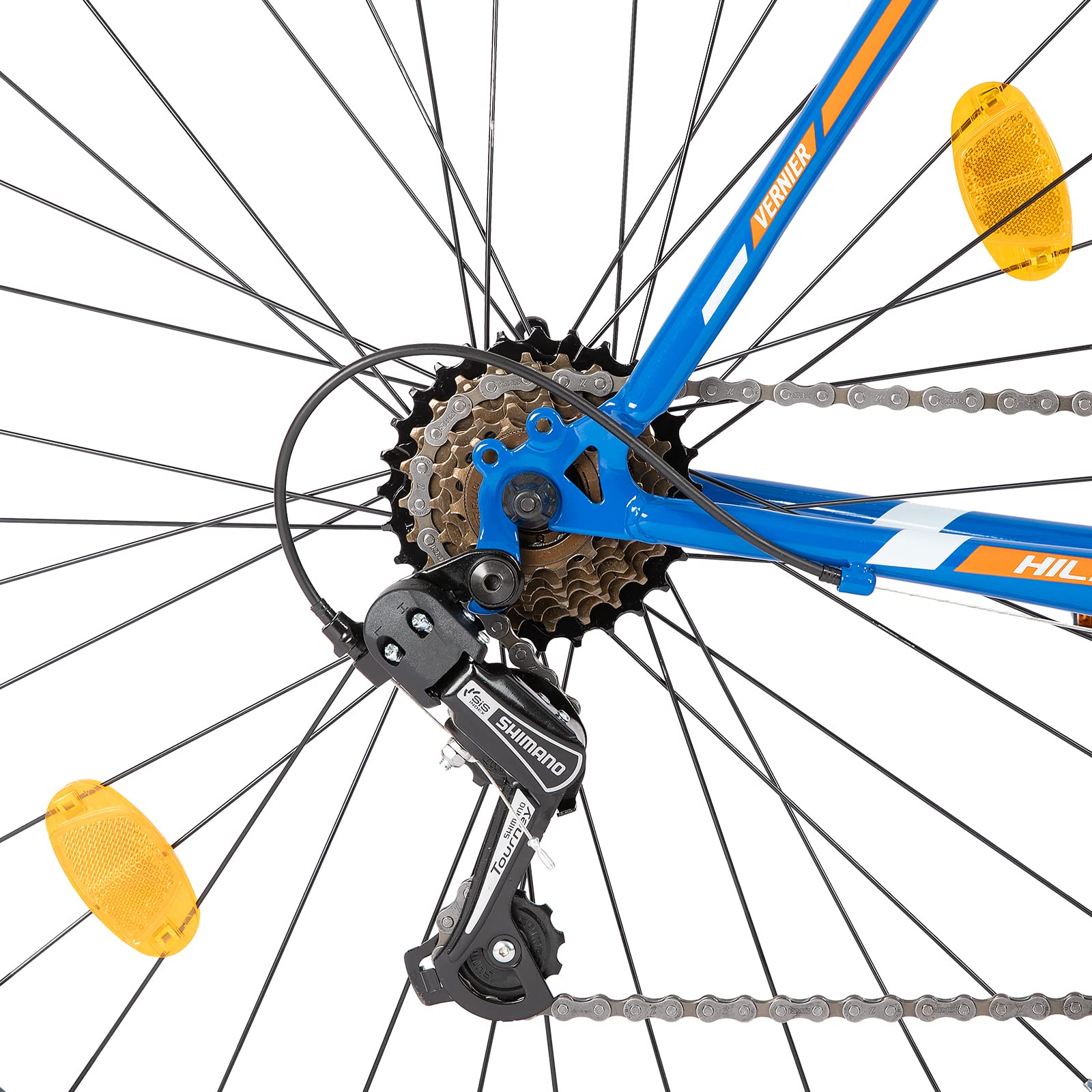 Bicicletta Da Corsa Hiland 700c - 14 Marce, Telaio Alluminio, Per Uomo E Donna, Bianco/Nero - Foto 4