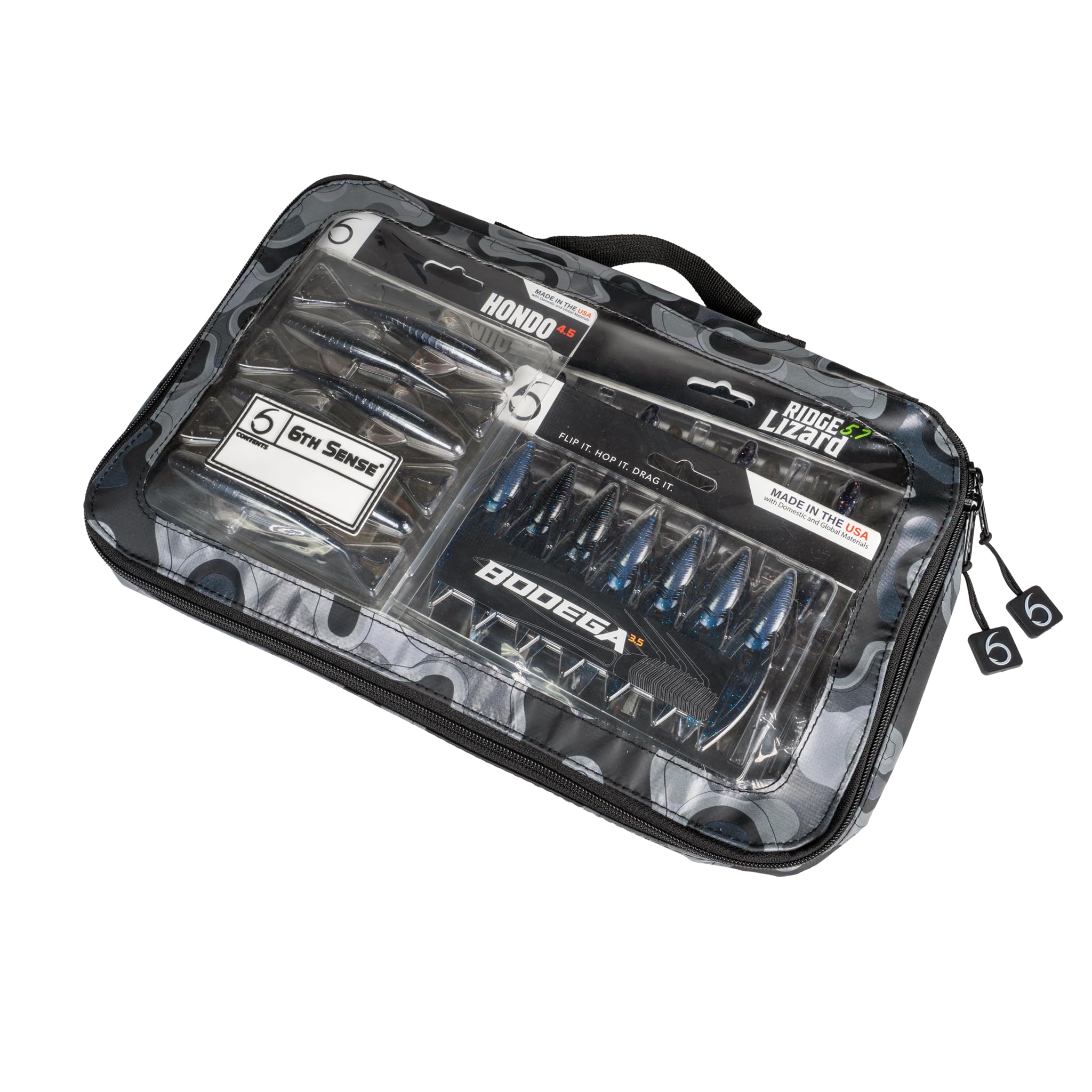 6th Sense – Bait View Fishing Tackle Bag, Clear View Soft Plastic Storage