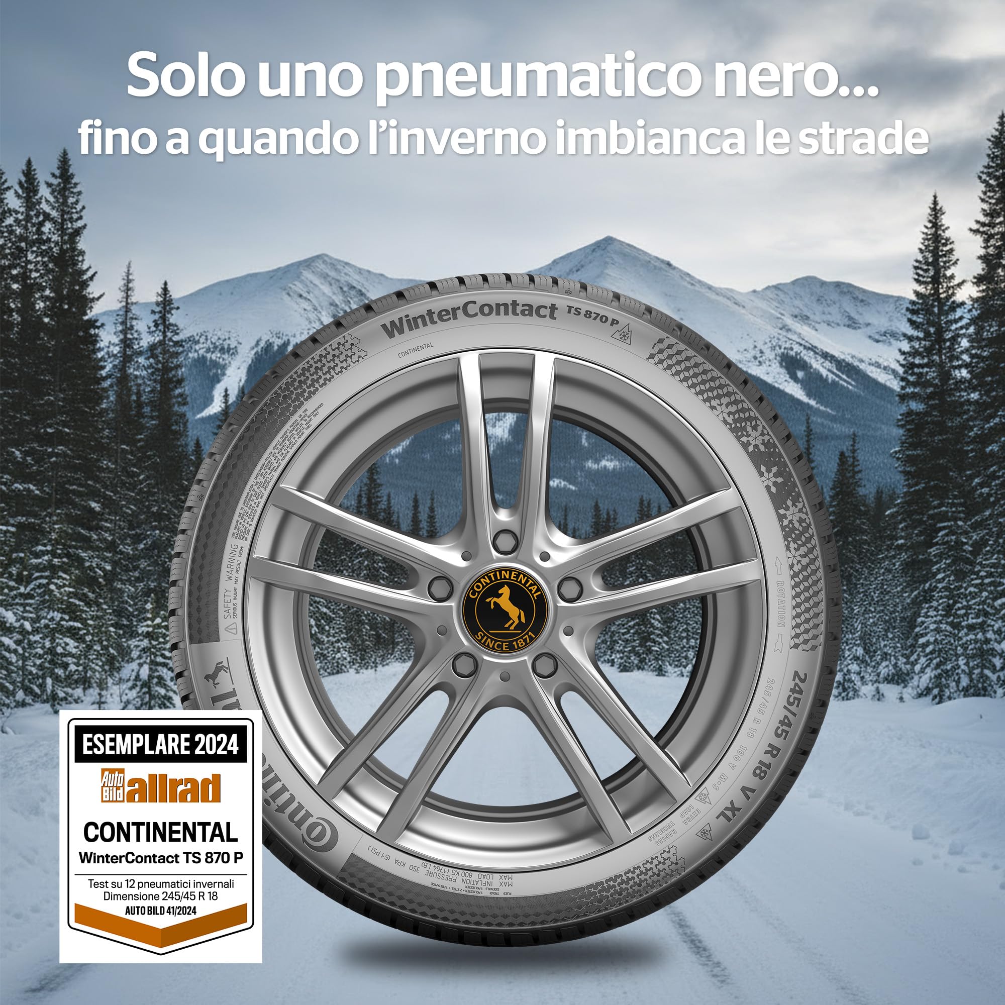 CONTINENTAL - WinterContact TS 870 P - 265/65 R 17-112T/C/B/73dB - Pneumatico invernale