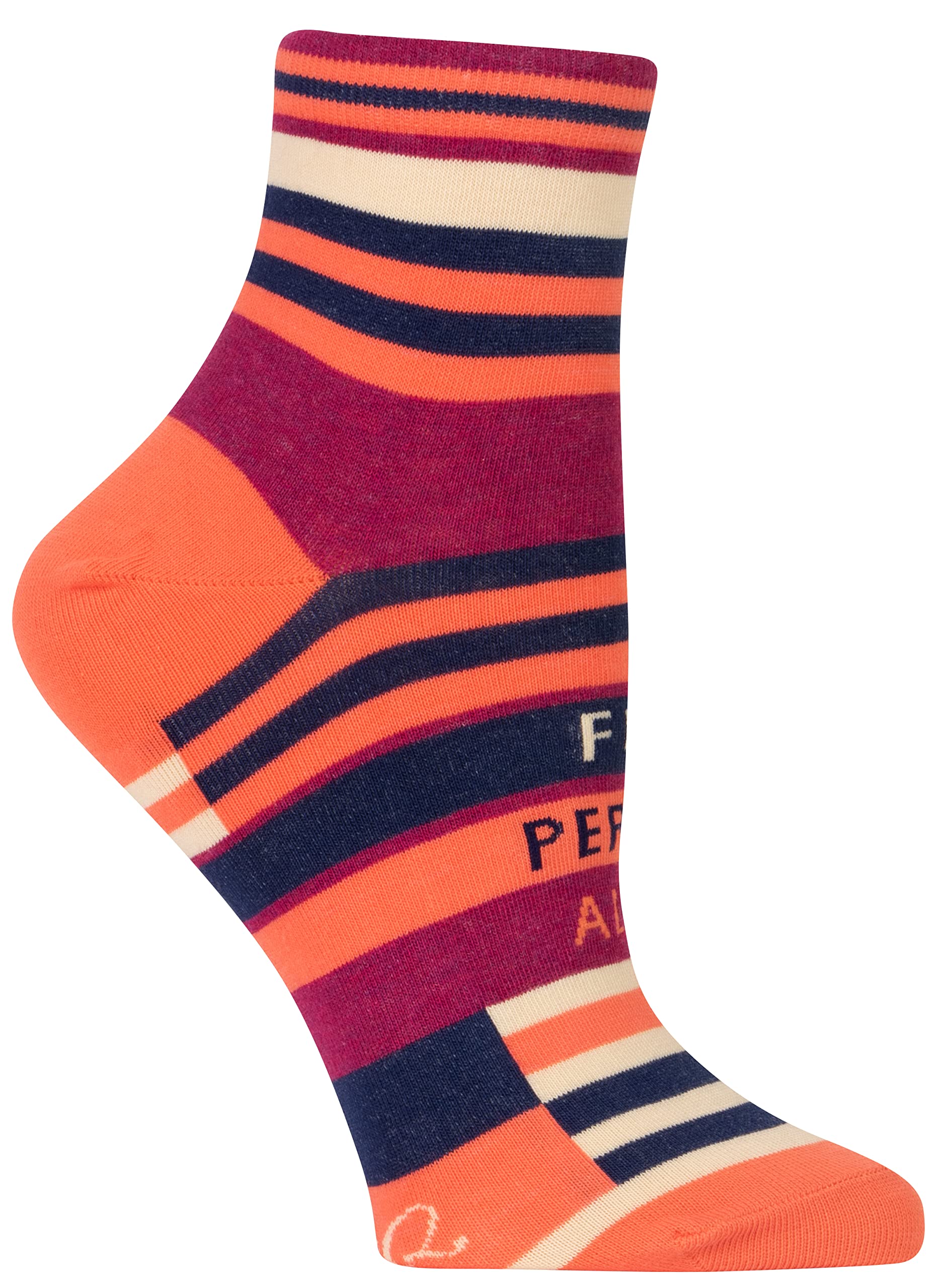 Blue Q Calcetines tobilleros novedosos para mujer (se ajustan a zapatos de mujer de talla 5-10)