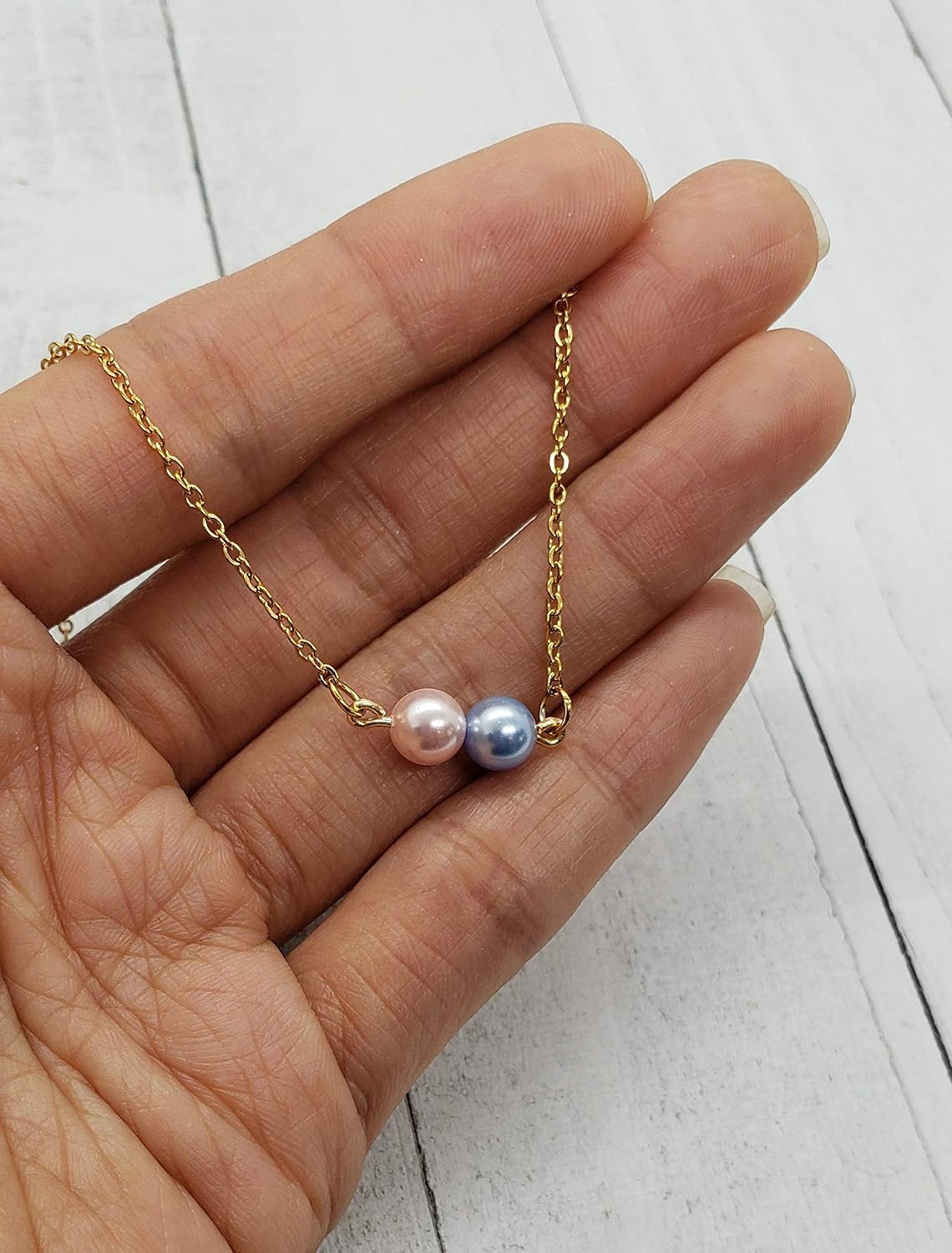 Stepmom Necklace, Personalized Birthstone Pearl Necklace for Stepmother, Stepmother Necklace w/Pearl, Bonus Mom Other Mother Gift