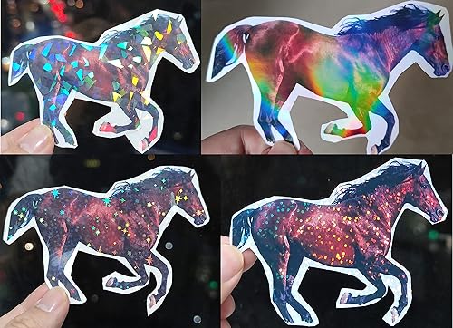 Miniatura 2 de 24 hojas de láminas laminadas holográficas en frío, tamaño A4, láminas autoadhesivas (diamante roto, transparente, estrellas, diamante)