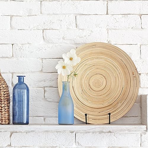 Miniatura 6 de Paquete de 10 soportes de placa de 2 tamaños para exhibidores de fotos de 4 6 pulgadas, soporte de metal negro para marco de fotos, placa