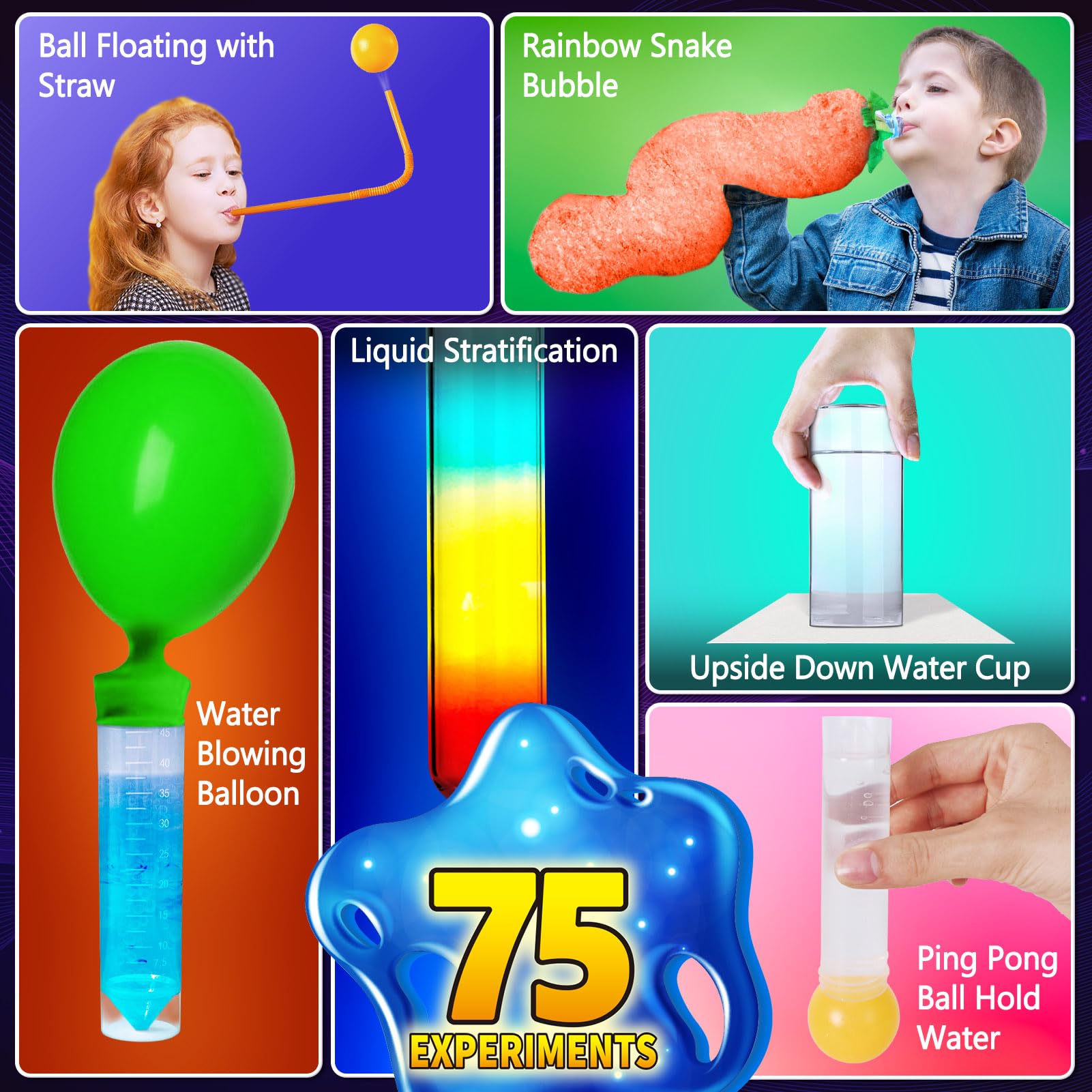Kit Expériences Scientifique pour Enfants - Laboratoire de Chimie Volcans, Jeux Éducatifs et Activités Manuelles