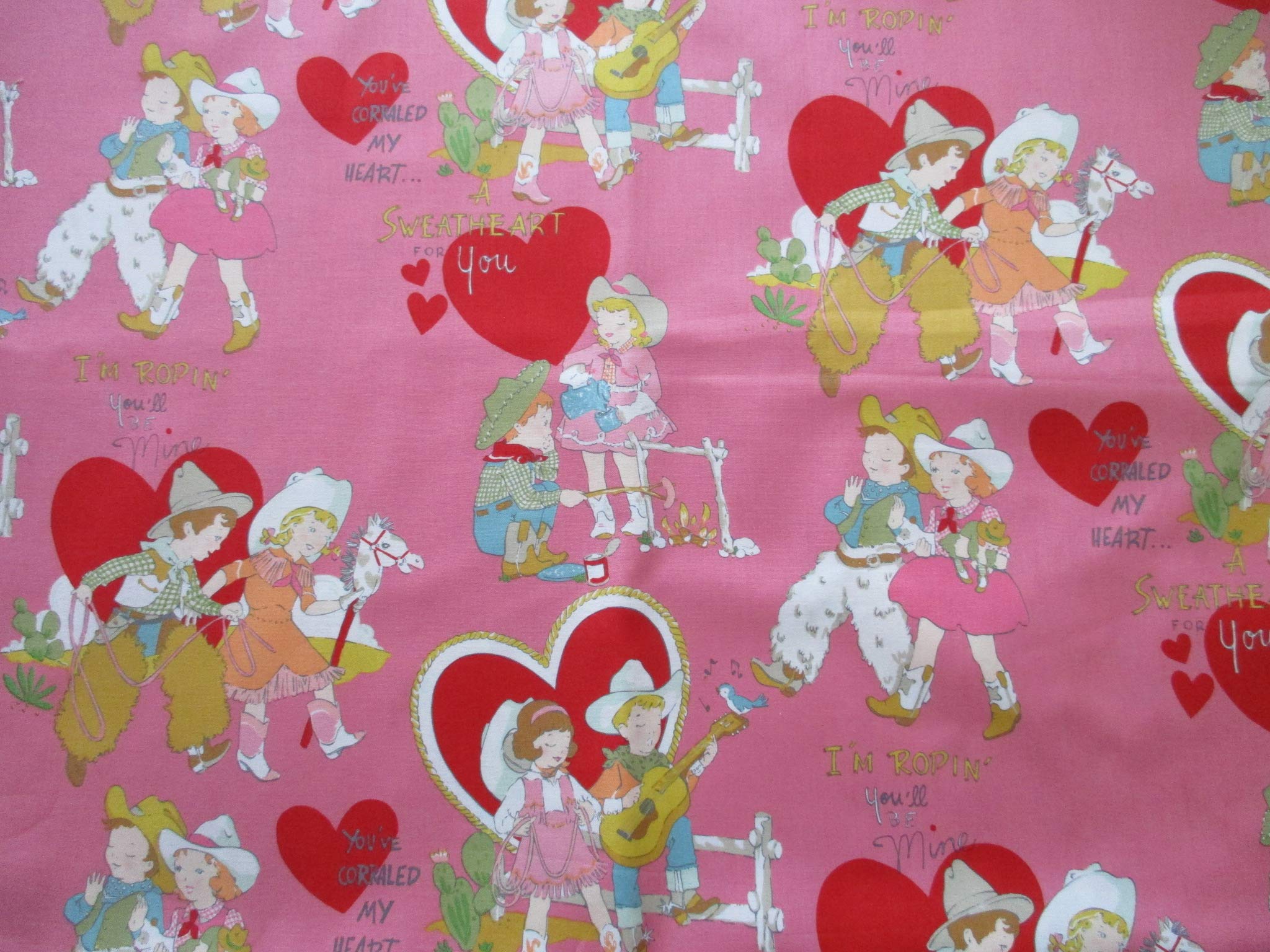 Amazon | Alexander Henry I'm roping you'll be mine 45cmx54cm