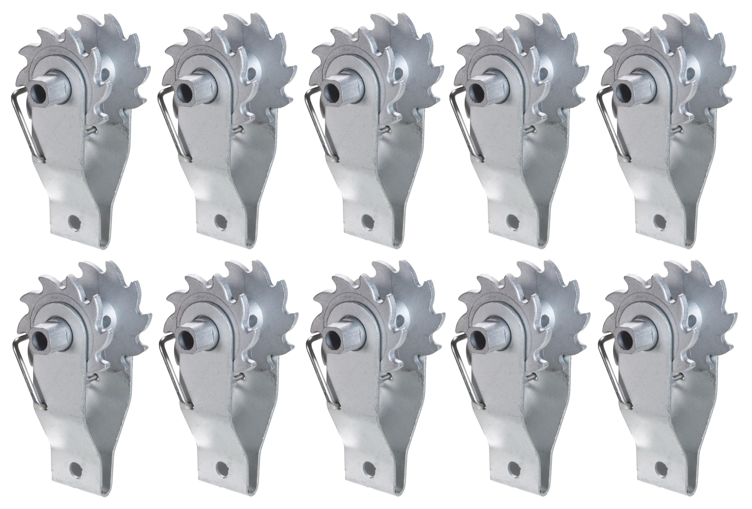 Electric Fence Wire Strainer for Electric Fence, Farm Fence, Heavy Duty Inline Wire Tensioner, Wire Ratchet Tensioner (10 Pack)