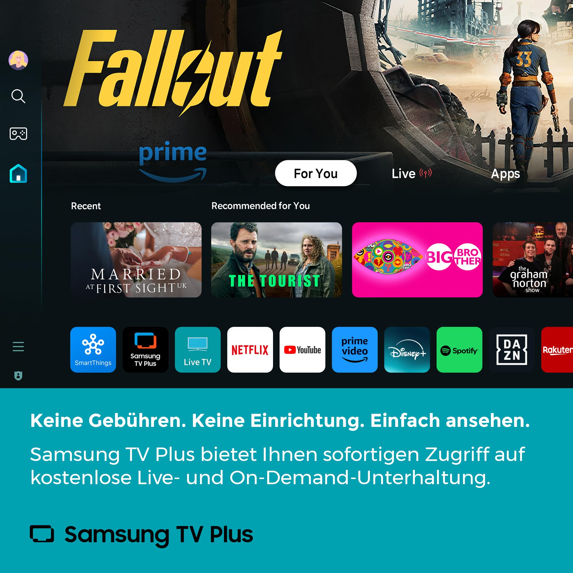 Cello CTRAV-22TZ 22" Smart 12V Traveller-TV mit Tizen OS von Samsung, Satellitenempfang, Gaming Hub, Pitch Perfect Lautsprecher, Bluetooth, ideal für Wohnmobile und Boote, Triple-Tuner