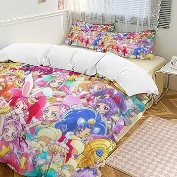 ハートキャッチプリキュア　キッズ　布団カバー　　 掛け敷き布団　希少　2点セット ハートキャッチプリキュア キッズ 布団カバー 掛け敷き布団 希少