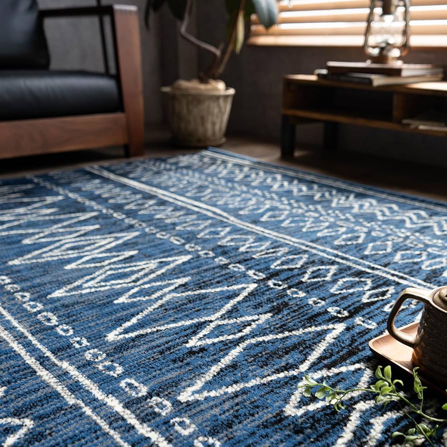 サヤンサヤン　幾何学模様ラグ Amazon.co.jp: サヤンサヤン 幾何学 ラグ ステッチライン